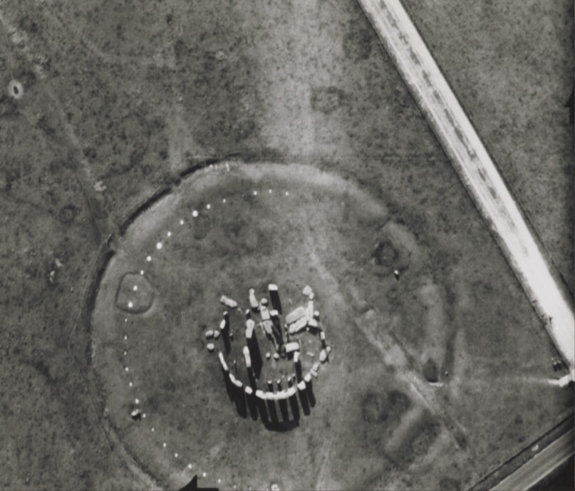 Stonehenge from airplane