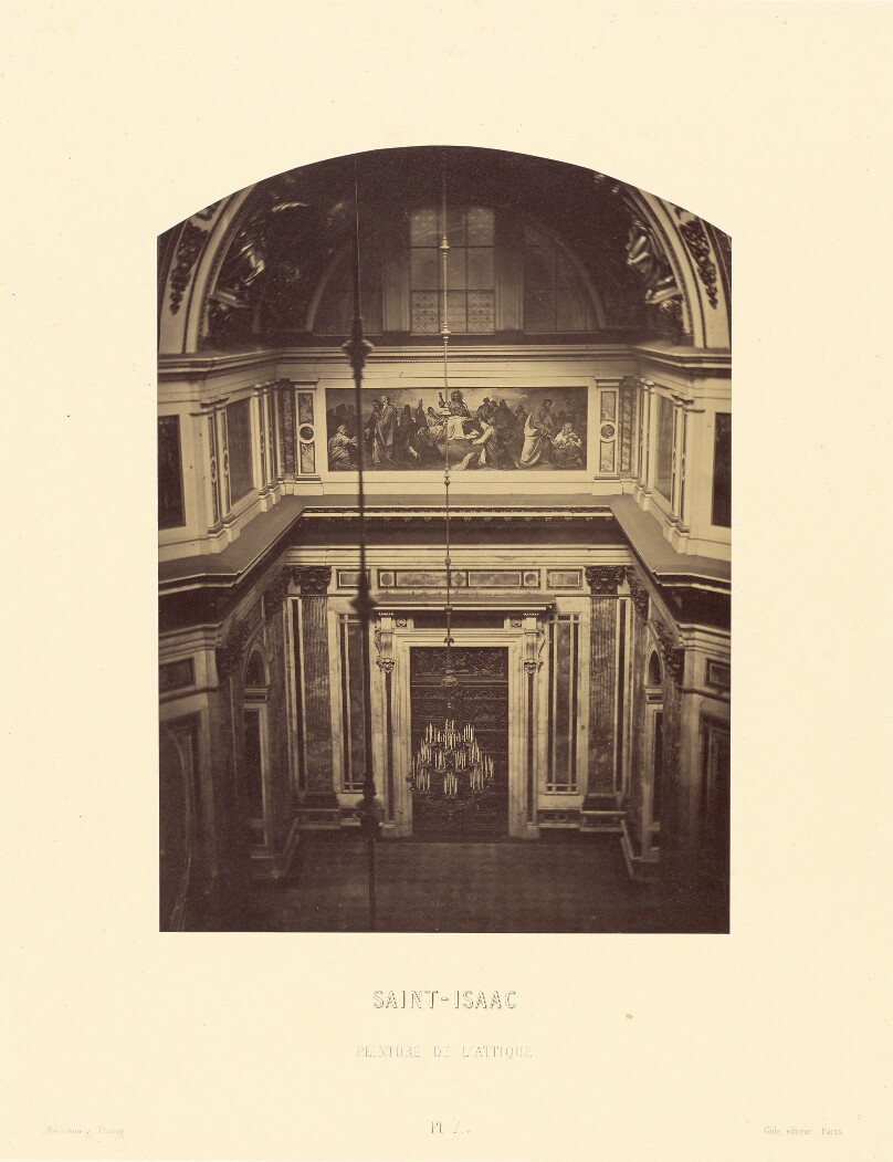 Saint Isaac, peinture de l'attique
