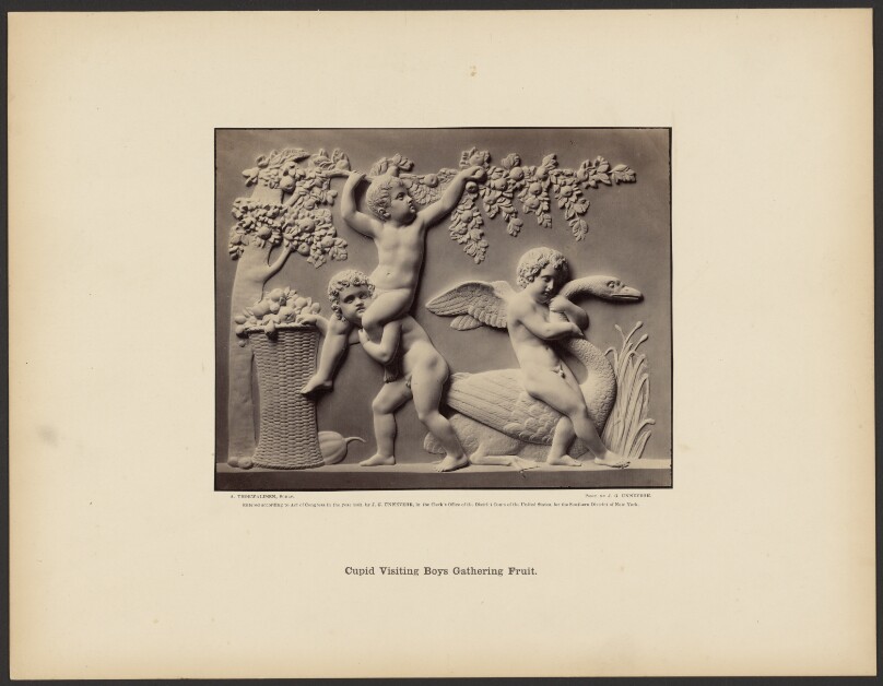 Cupid Visiting Boys Gathering Fruit