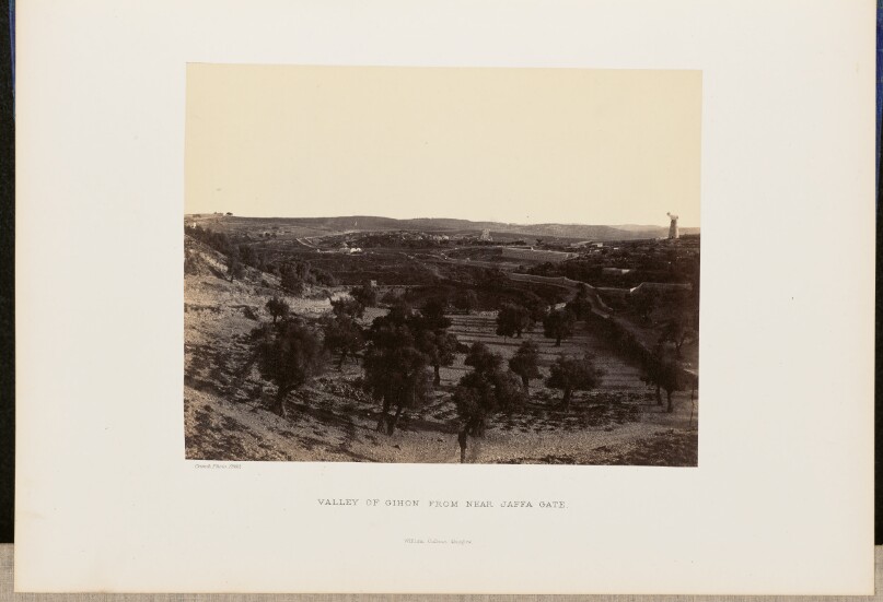 Valley of Gihon from near Jaffa Gate