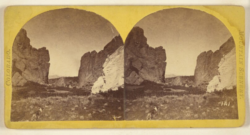 [Gate to "Gardens of the Gods", Colorado Territory]