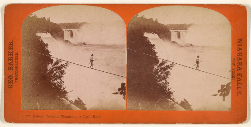 Belleni Crossing Niagara on a Tight Rope