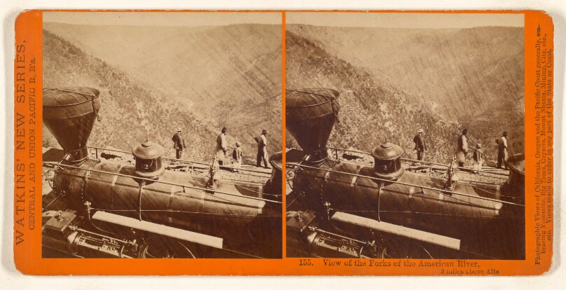 View of the Forks of the American River, 3 miles above Alta