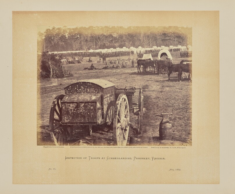 Inspection of Troops at Cumberlanding, Pamunkey, Virginia