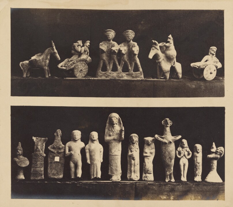 Rude Figures in terracotta; including grotesque Riders and Charioteers, and images of Aphrodite (Mylitta or Astarte) and Hermaphroditos