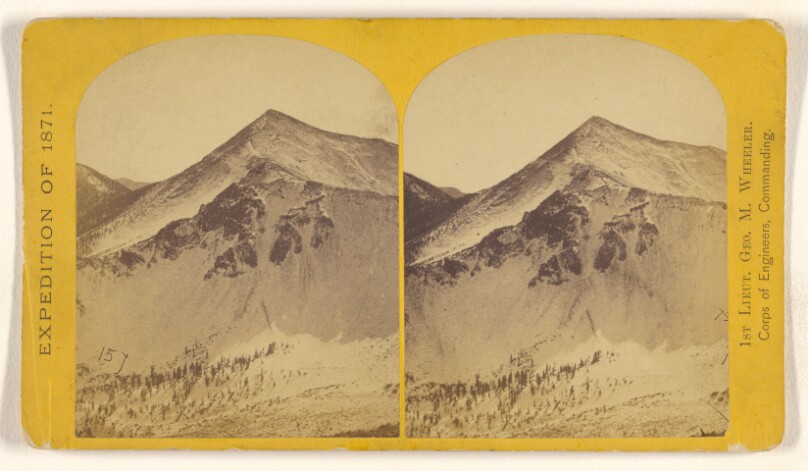 View across the crater of San Francisco Mountain. This mountain is the grand center of the volcanic flow...nearly 12,000 feet.