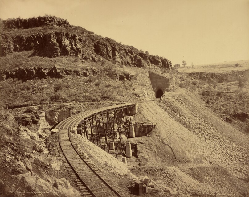 Bridge and Tunnel, Johnson's Cañon, A & P. R. R.