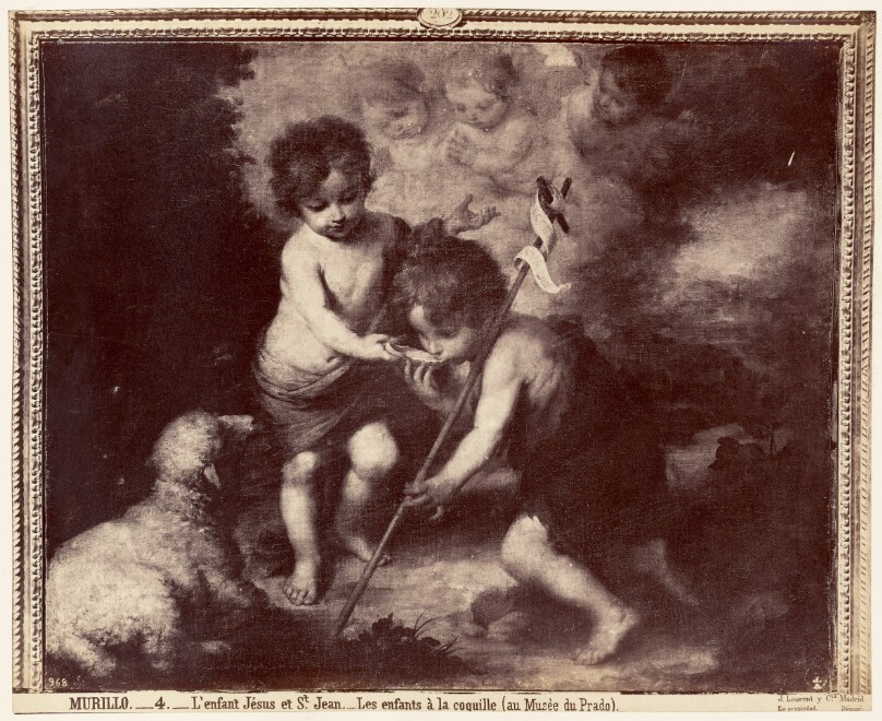 Murillo. L'enfant Jesus et St. Jean. Les enfants a la coquille (au Musee du Prado)
