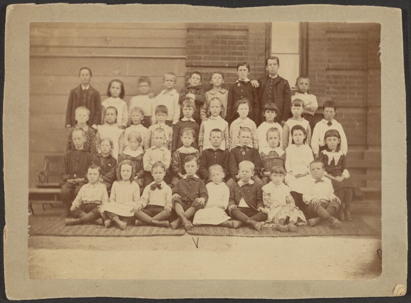 [Group portrait of school children]