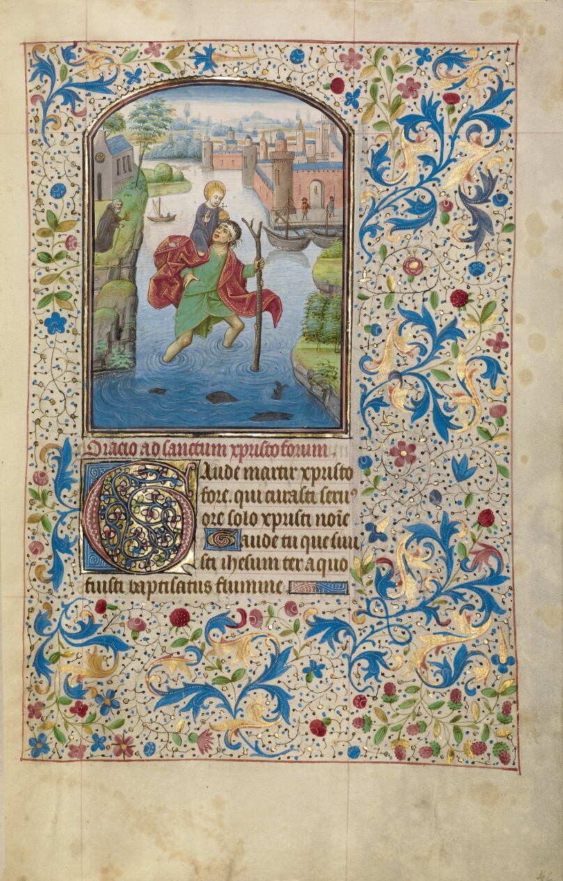 Saint Christopher Carrying the Christ Child