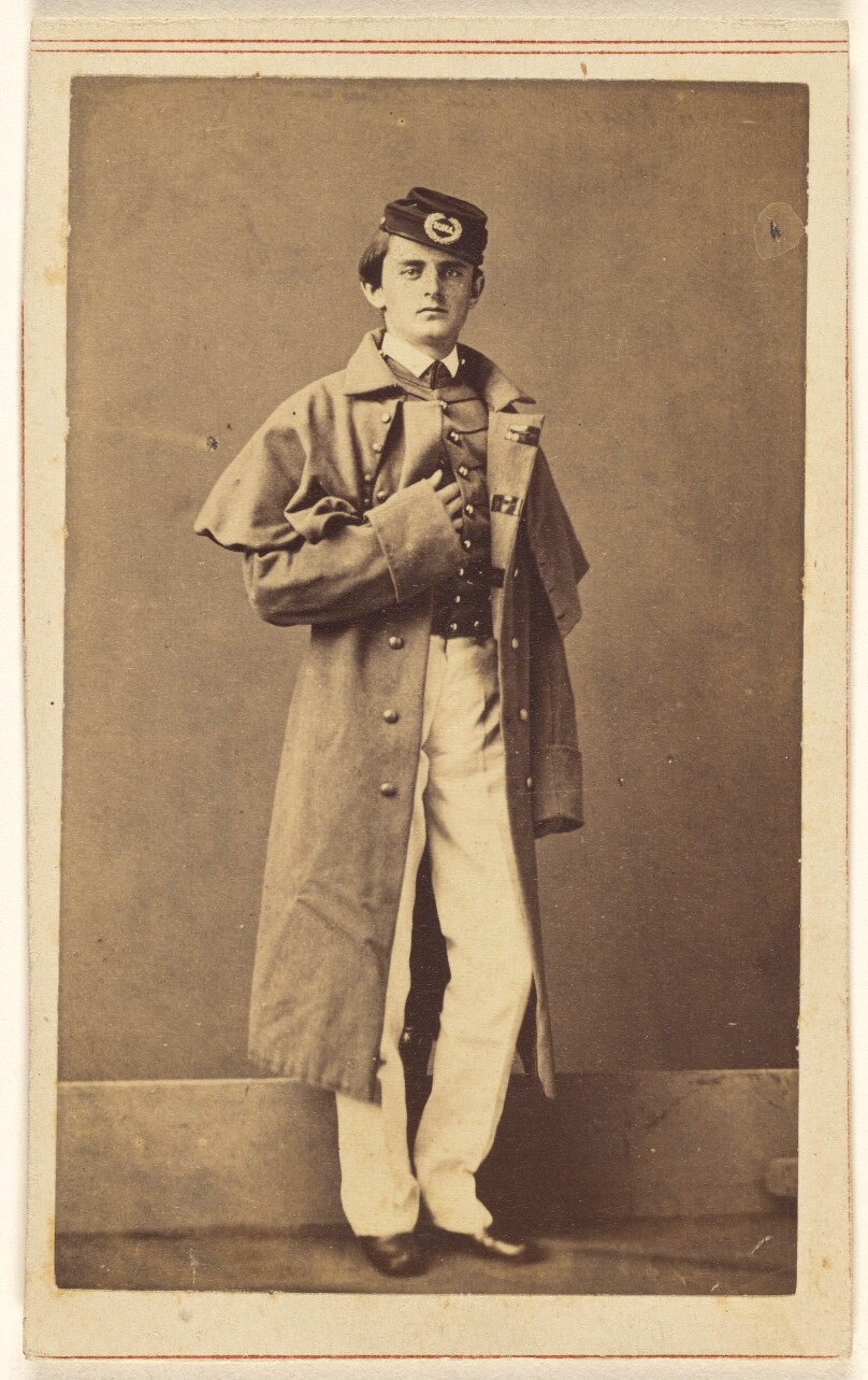 [Unidentified Union soldier wearing a heavy coat, standing]