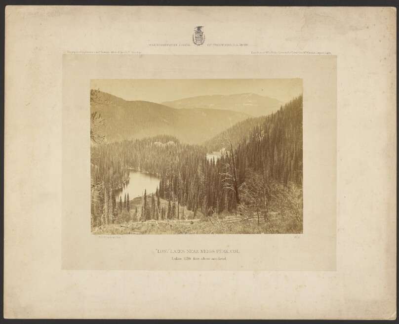 "Lost" Lakes, Near Meigs Peak, Colorado. Lakes 9,500 Feet Above Sea Level.