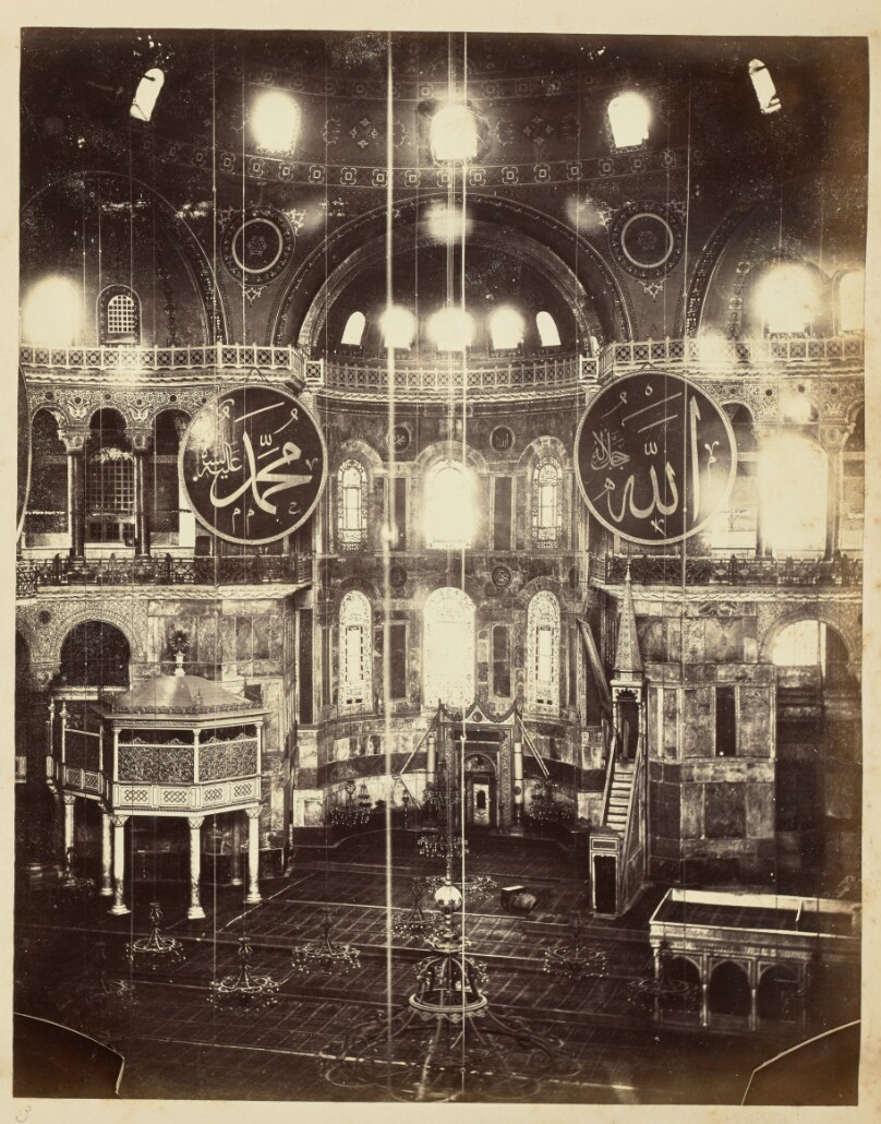 [Interior of the Hagia Sophia]
