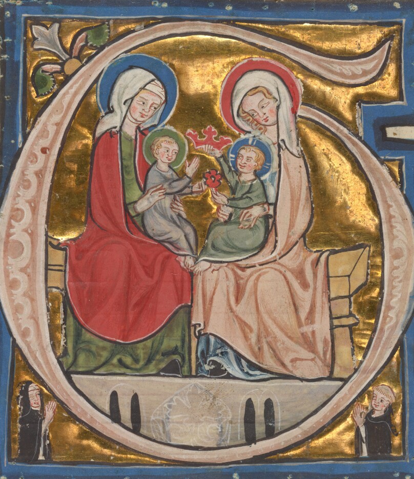 Historiated Initial from a Gradual