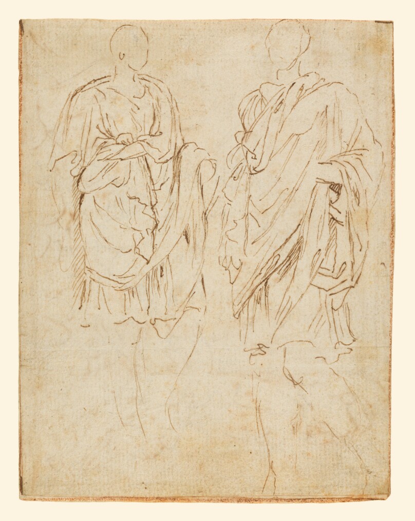 Two Studies of an Ancient Statue (recto); Scylla and a Centaur (verso)