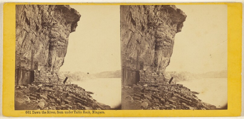 Down the River, from under Table Rock, Niagara.