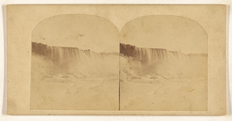 Niagara. - Part of the American Fall from the Ice Bridge.