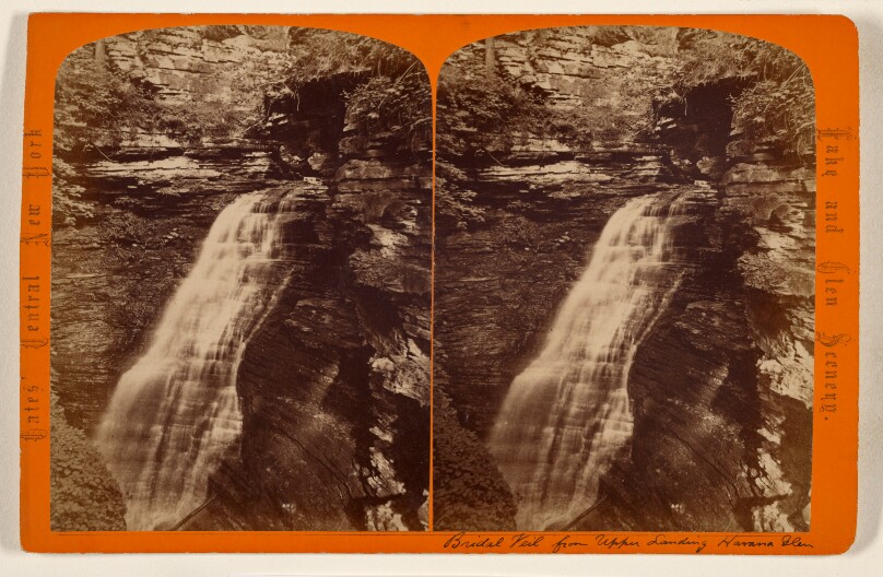 Bridal Veil from upper landing. [Havana Glen, N.Y.]