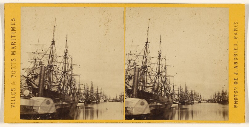 Bassin du Commerce, vue prise de l'ouest (Havre)