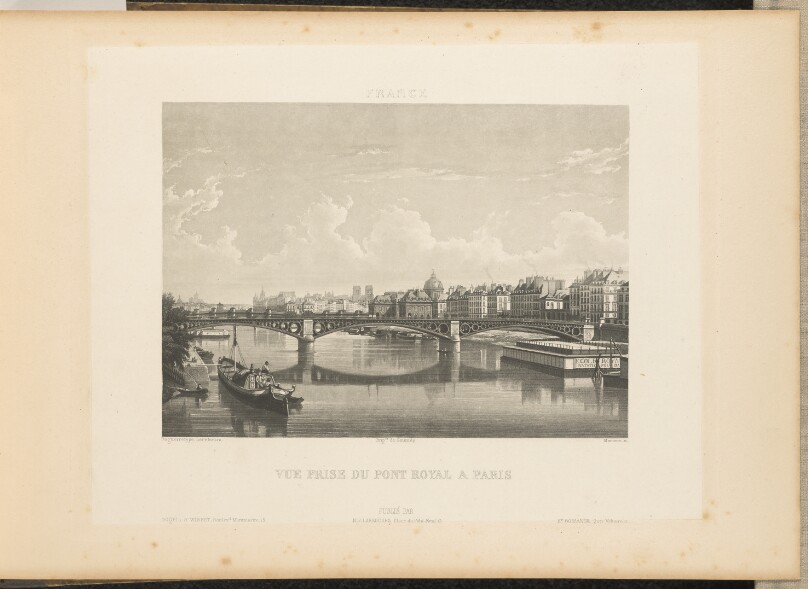 Vue Prise du Pont Royal à Paris