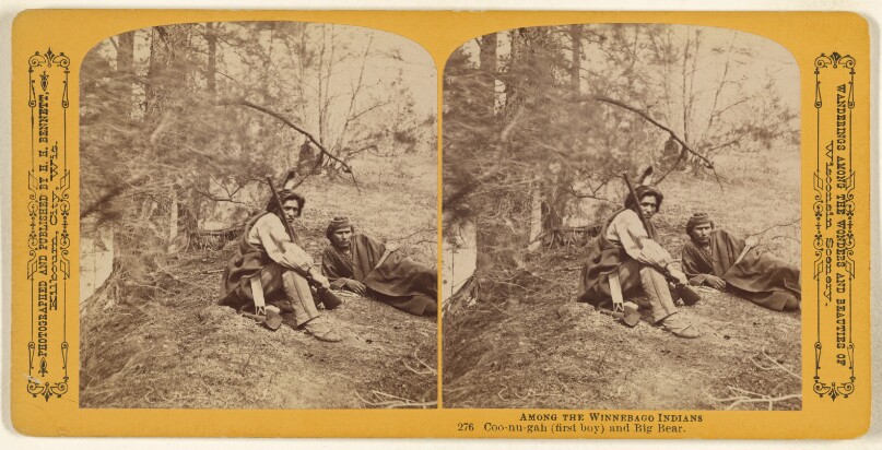 [Coo-nu-gah and Big Bear of the Ho-Chunk Tribe]