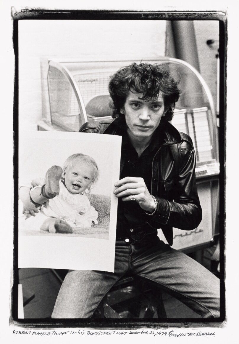 Robert Mapplethorpe in His Bond St. Studio