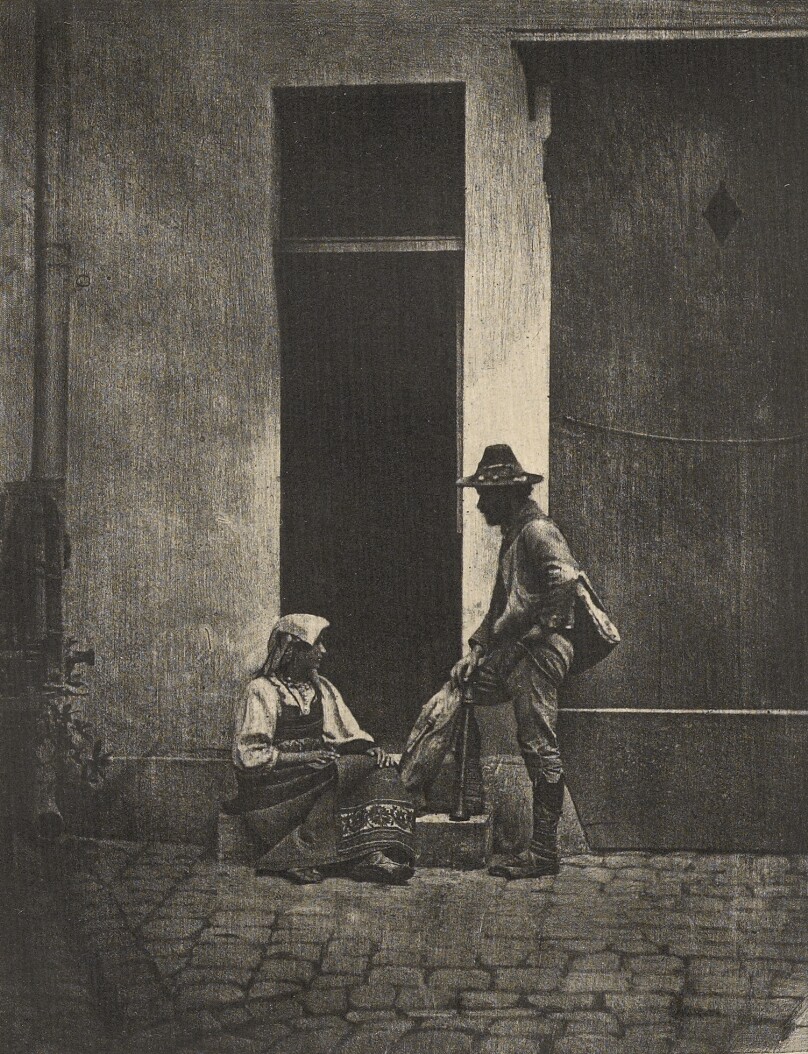 [Pifferari rentrant au logis]