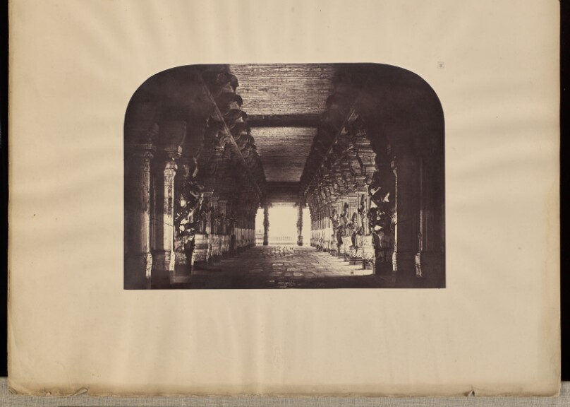 Madura. Trimul Naik's Choultry Centre Nave from West End.