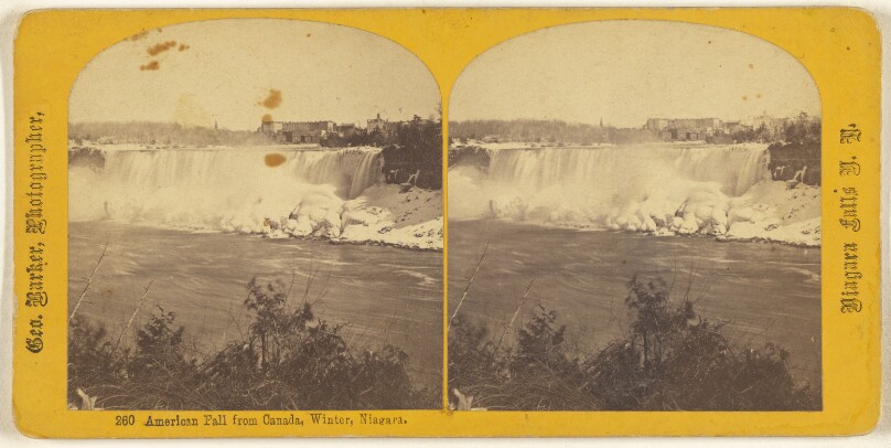 American Fall from Canada, Winter, Niagara.
