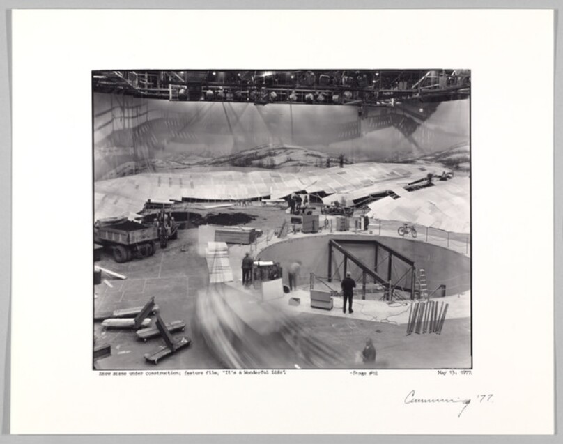 Snow Scene Under Construction, Feature Film, "It's a Wonderful Life"