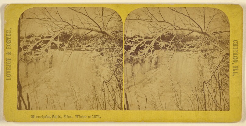 Minnehaha Falls, Minn. Winter of 1873.
