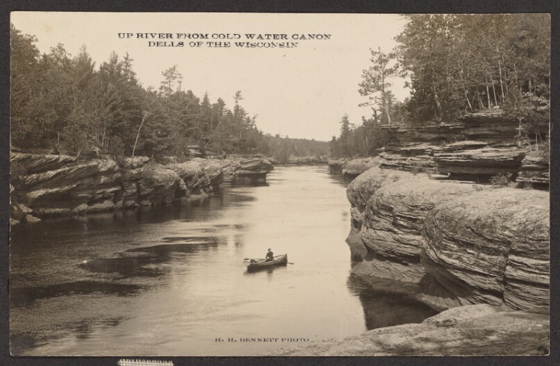 Up River from Cold Water Canon Dells of the Wisconsin