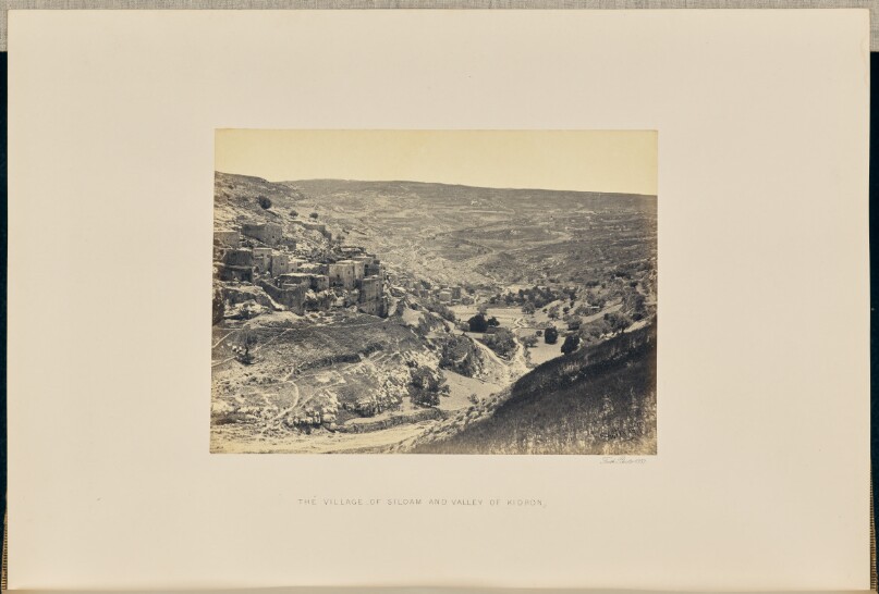 The Village of Siloam and Valley of Kidron