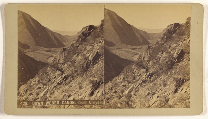 Down Weber Canon, from Croyden