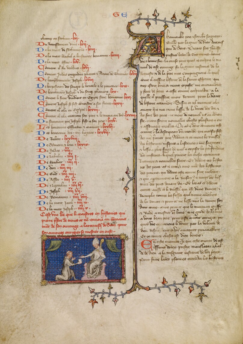 Peter Comestor Presenting a Letter to the Archbishop of Sens