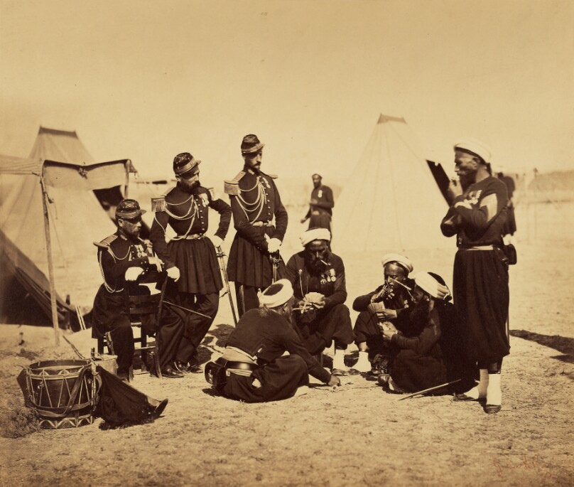 Camp de Châlons: Zouaves de la Garde au Bivouac