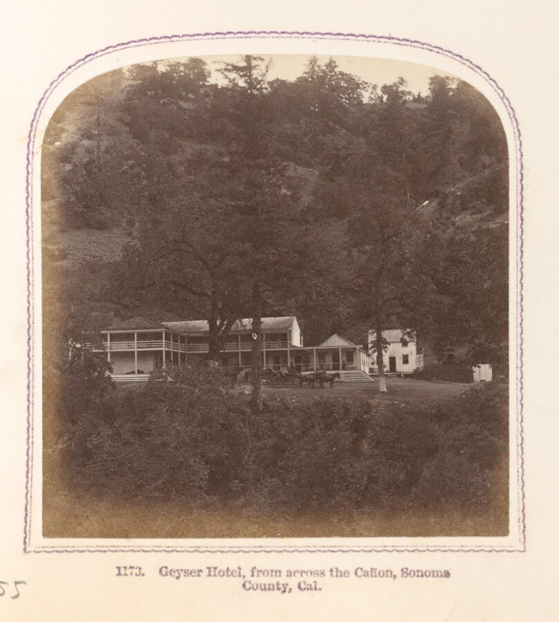 Geyser Hotel, from Across the Cañon
