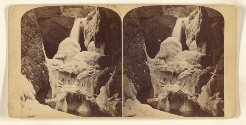 The Ute Pass. "Rainbow Fall," on the Fontaine qui Bouille; sixty feet high; six miles from Colorado Springs, Colorado.