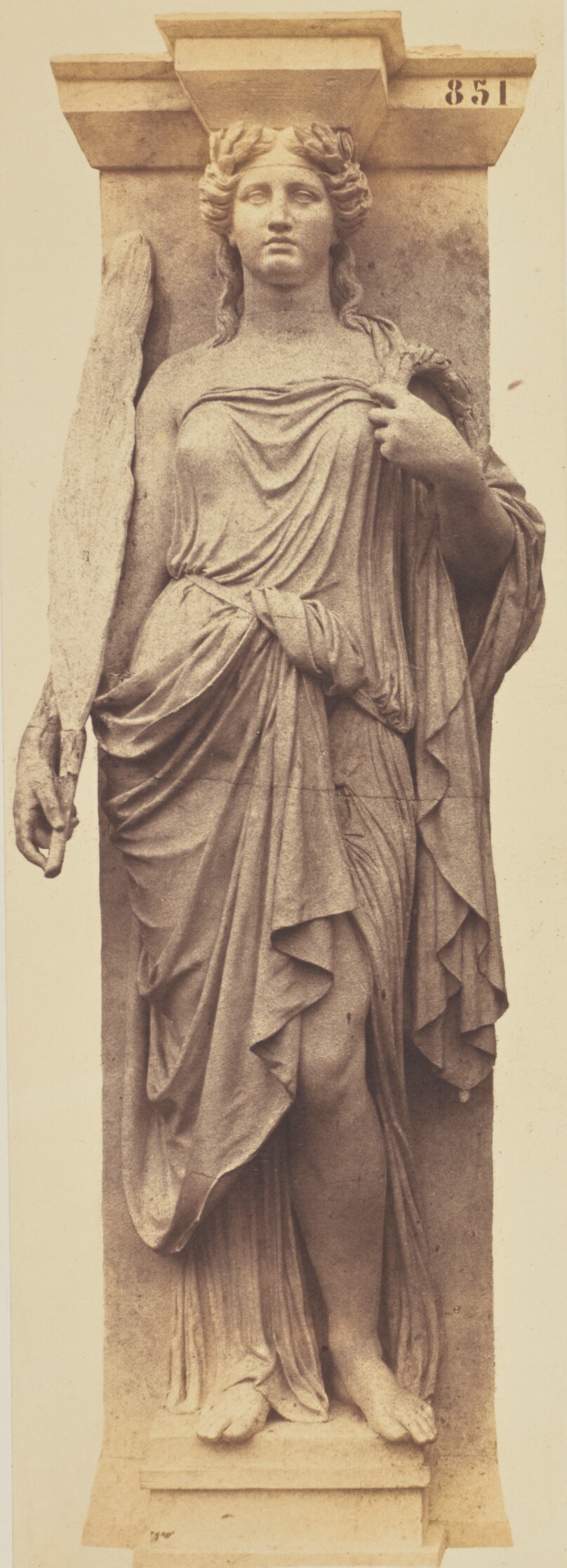 [Caryatid by Louis Brian, Decoration of the Louvre, Paris]