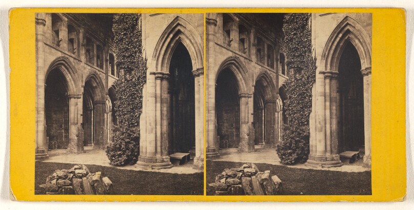 Melrose Abbey - Nave and North Aisle.