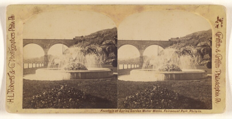 Fountain at Spring Garden Water Works, Fairmount Park, Philada.