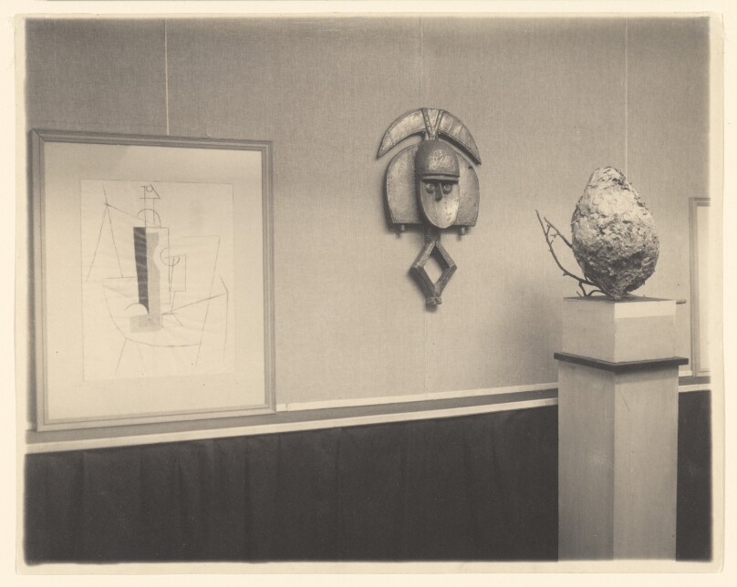 [Detail of Picasso-Braque Exhibition at 291]