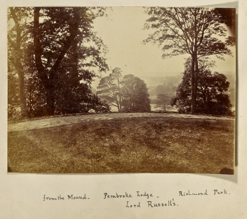 From the Mound. Pembroke Lodge. Richmond Park. Lord Russell's.