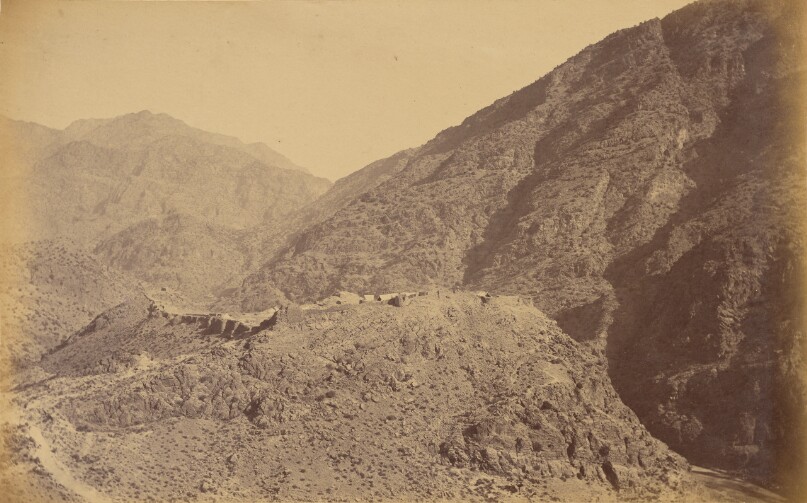 Ali Musjid and surroundings, from left of the 3 Peaks forming Enemy's right defence