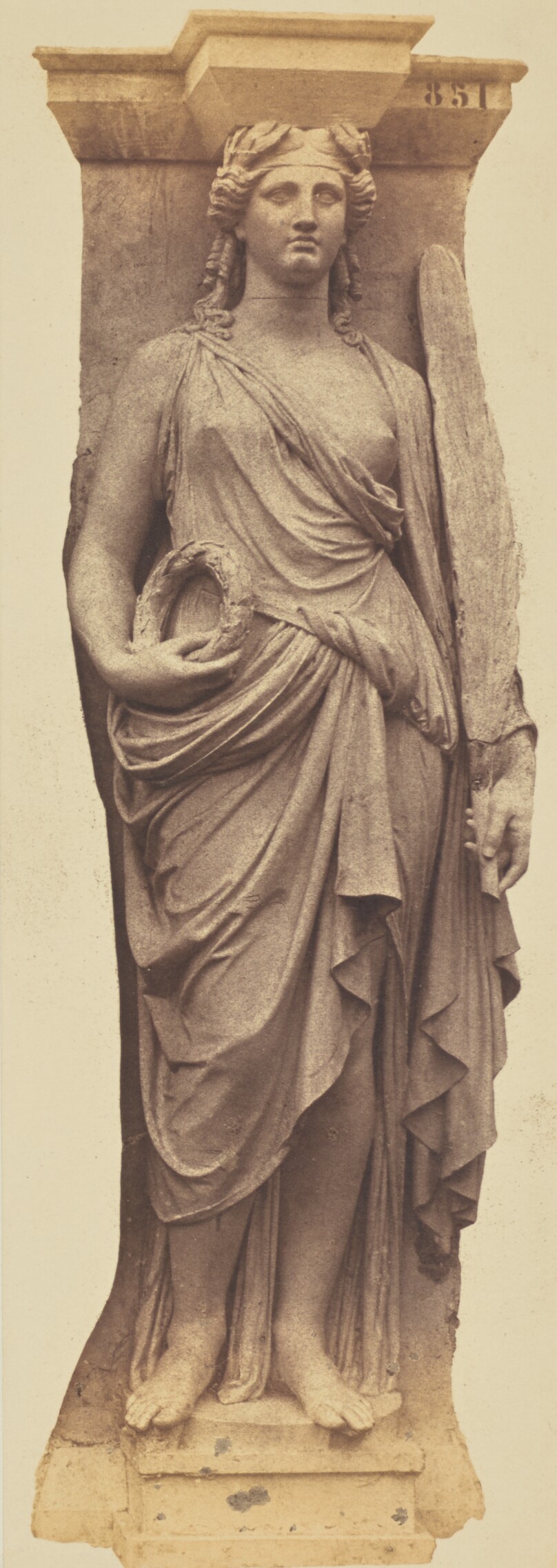 [Caryatid by Louis Brian, Decoration of the Louvre, Paris]