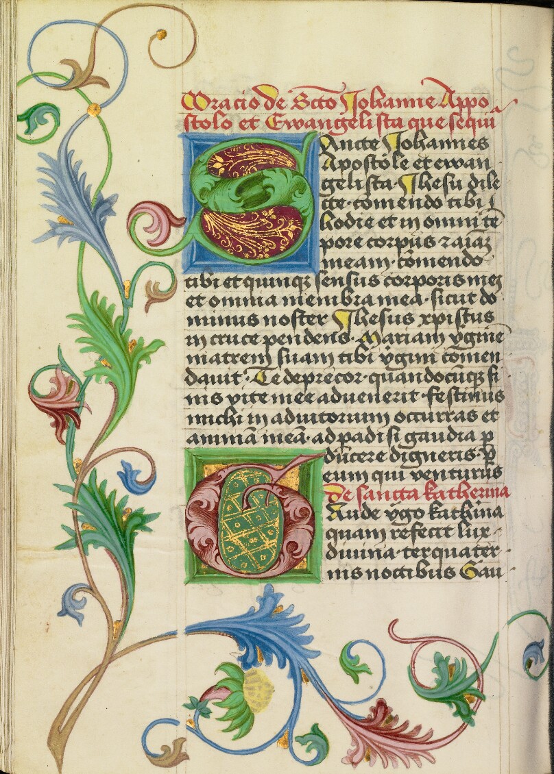 Decorated Initial S; Decorated Initial G