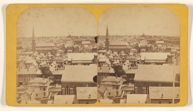 [View of City, looking East from City Hall, Portland, Maine]