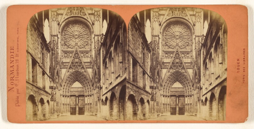 Normandie. Rouen. Porte des Libraires.