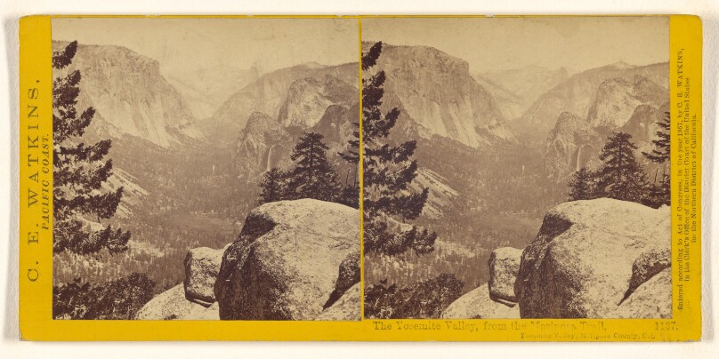 The Yosemite Valley, from the Mariposa Trail, Yosemite Valley, Mariposa County, Cal.