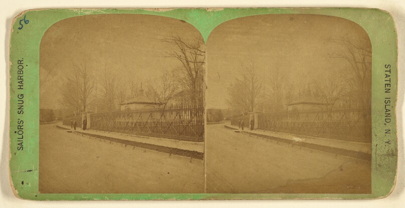 Shore Road in Front of Harbor. Sailors' Snug Harbor, Staten Island, N.Y.